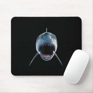 realistic great white shark Attack for lovers Mouse Pad
