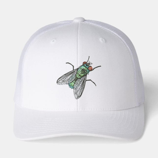 Realistic Green Bottle house Fly    (Front)