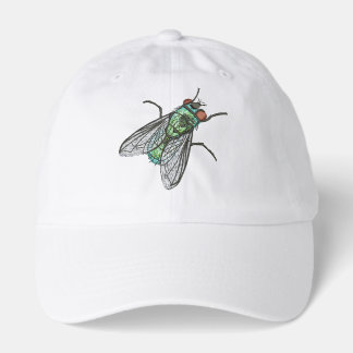 Realistic Green Bottle house Fly    Hat