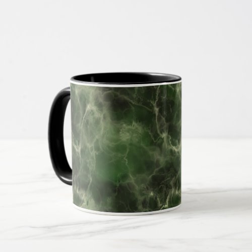 Realistic Green Marble Design Mug