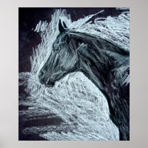 Realistic Horse Paintings Quarter Horse Pictures Poster