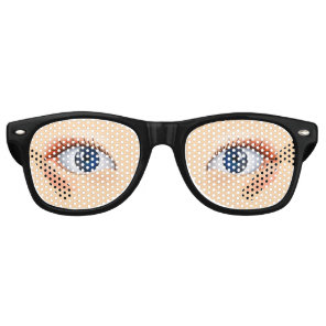 Realistic Human Eyes Lifelike Retro Sunglasses