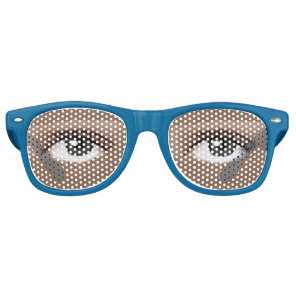 Realistic Human Man Eyes  Lifelike Retro Sunglasses