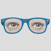 Realistic Human Man Eyes  Lifelike  Retro Sunglasses