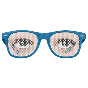 Realistic Human Man Eyes  Lifelike  Retro Sunglasses