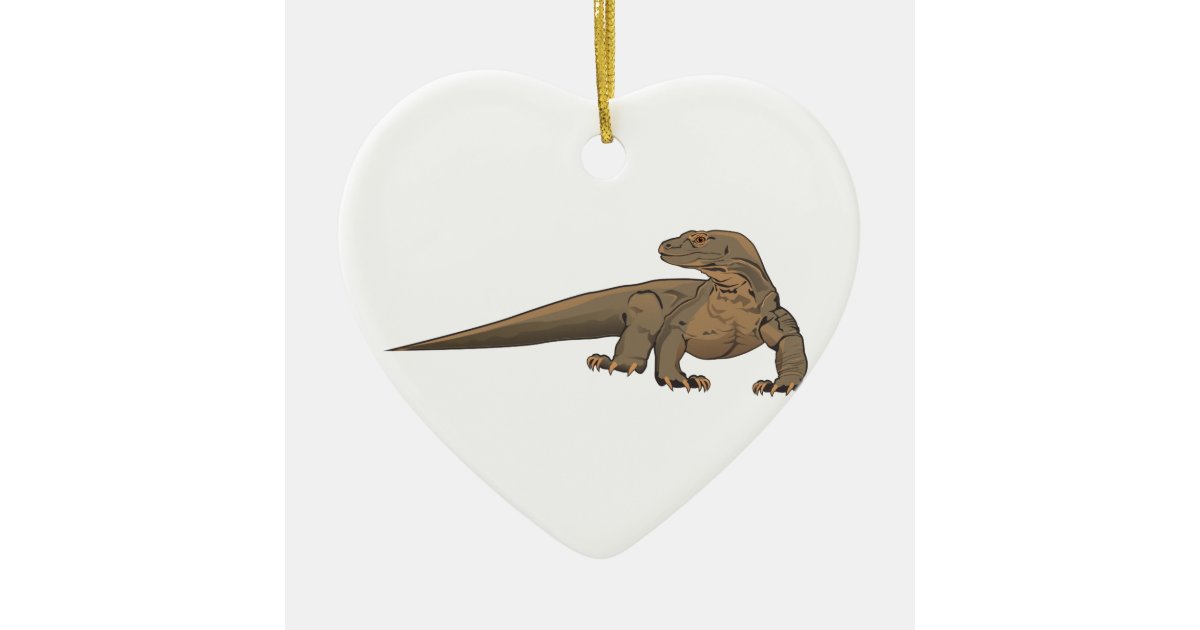Realistic Komodo Dragon/Monitor Lizard Ceramic Ornament | Zazzle