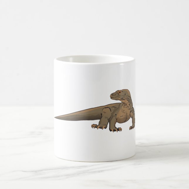 Realistic Komodo Dragon/Monitor Lizard Coffee Mug (Center)