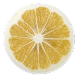 Realistic Lemon Slice Cabinet Knob Drawer Pull