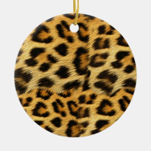 Realistic leopard fur print accessories _ trendy ceramic ornament