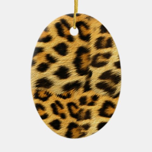 Realistic leopard fur print accessories _ trendy ceramic ornament