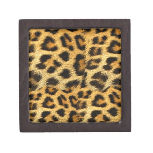 Realistic leopard fur print accessories _ trendy keepsake box
