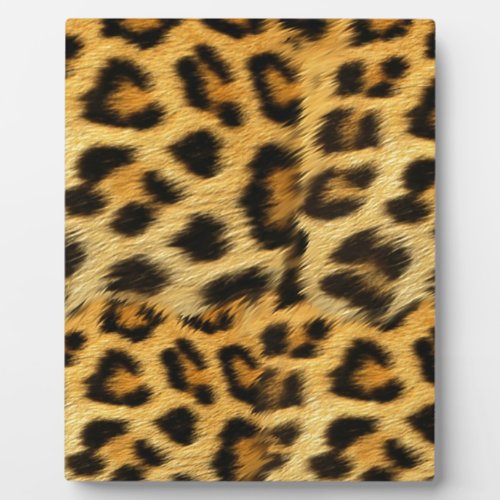 Realistic leopard fur print accessories _ trendy plaque