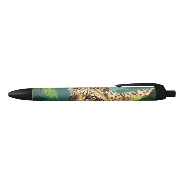 Realistic Leopard in Jungle Animal Art Pen (Top)