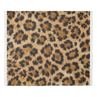 Realistic Leopard Skin Animal Print Duvet Cover