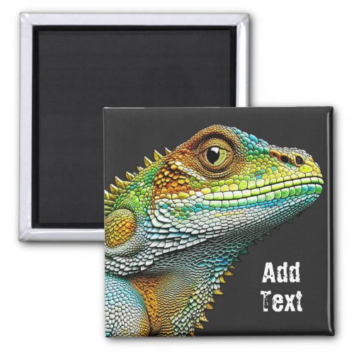 Realistic Lizard Iguana Personalized Magnet