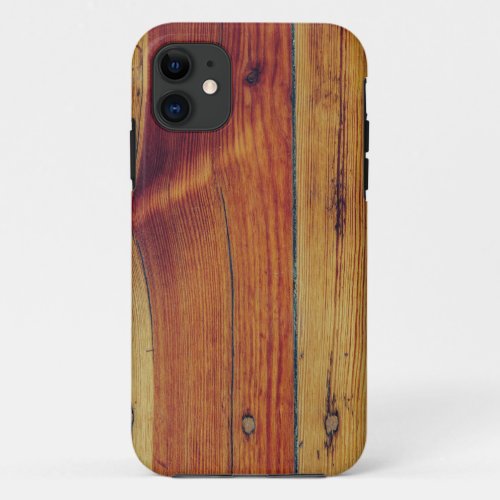 Realistic look hardwood floor plank OtterBox iPhon iPhone 11 Case