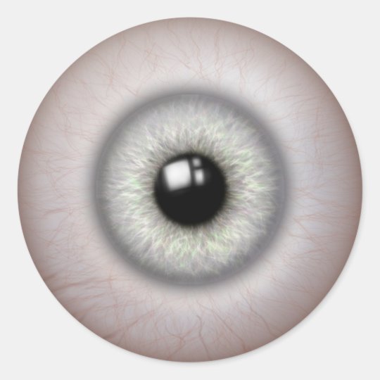 realistic looking eyeball stickers | Zazzle.com