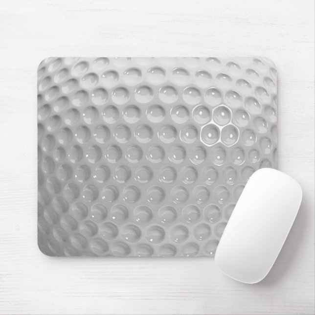 Realistic Looking Golf Ball Texture Pattern Mouse Pad (With Mouse)