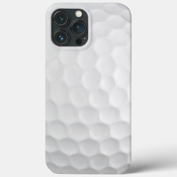 Realistic Looking Golfball Dimples Texture Pattern Iphone 13 Pro Max Case by CaseConceptCreations at Zazzle