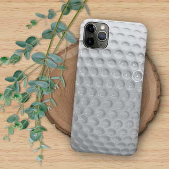 Realistic Looking Golfball Dimples Texture Pattern Iphone 11 Pro Max Case by CaseConceptCreations at Zazzle