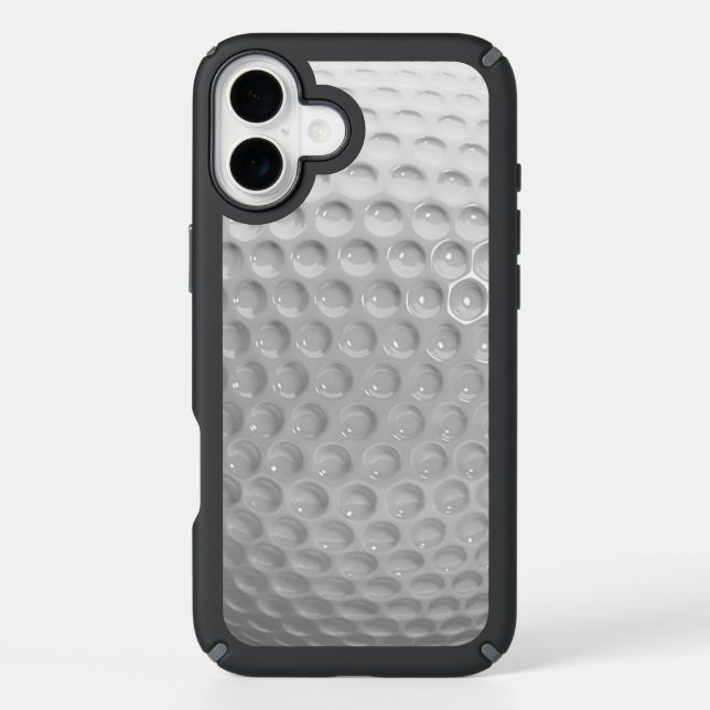 Realistic Looking Golfball Dimples Texture Pattern Speck iPhone Case (Front)