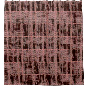 Realistic Looking Graphic Woven Peach Burlap Shower Curtain by KreaturShop at Zazzle