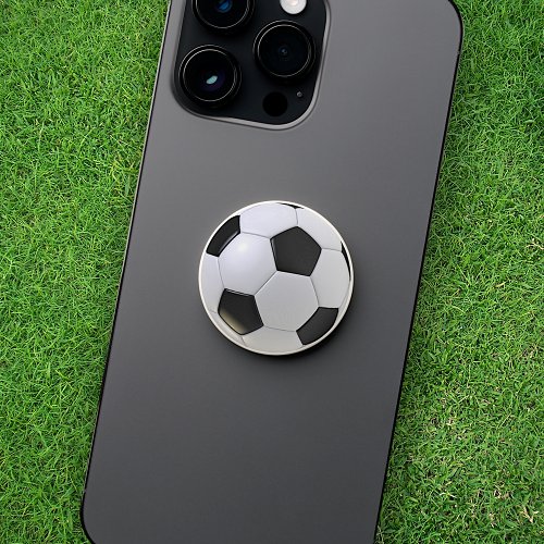 Realistic Looking Soccerball Leather Pattern PopSocket