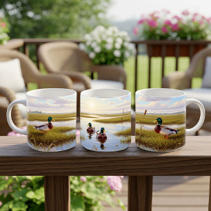 Realistic Mallard Digital Painting Mug Wrap Design