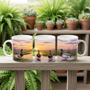Realistic Mallard Digital Painting Mug Wrap Design