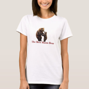 Realistic Mama Bear and Cub Interaction T-Shirt