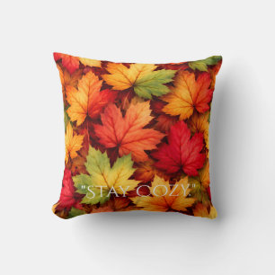 Realistic Maple Leaf Custom Throw Pillow