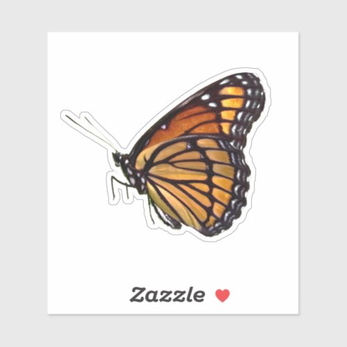 Realistic Monarch Butterfly Sticker