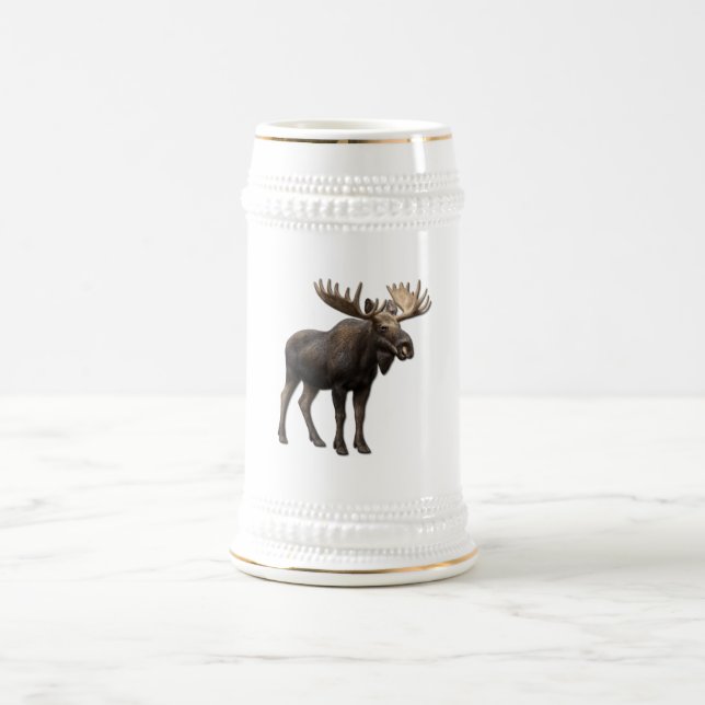 REALISTIC MOOSE DESIGN. SAMER BRASIL BEER STEIN (Center)