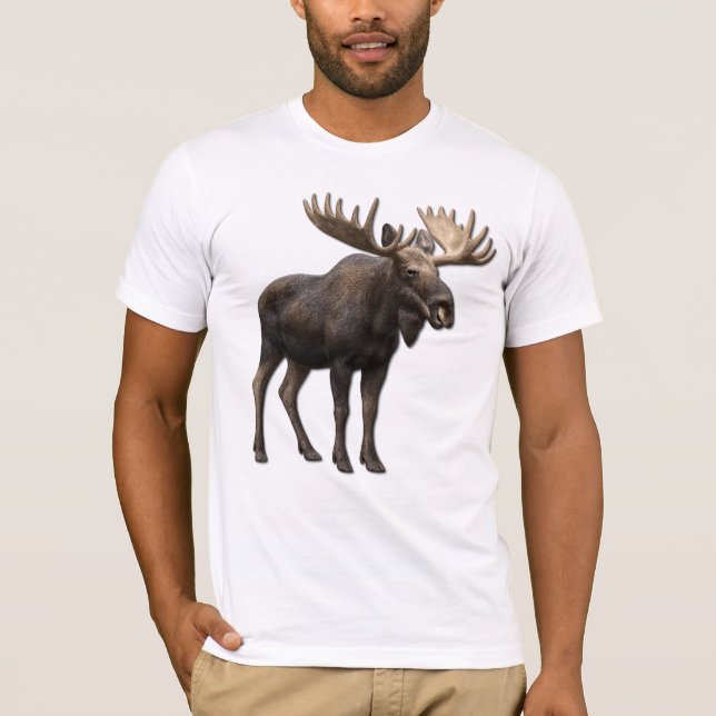 REALISTIC MOOSE DESIGN. SAMER BRASIL T-Shirt (Front)