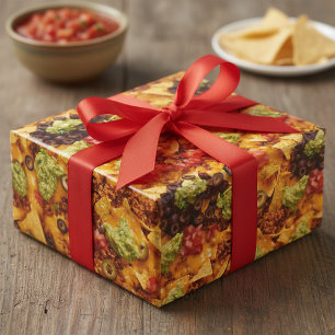 Realistic Nacho Mexican food Wrapping Paper