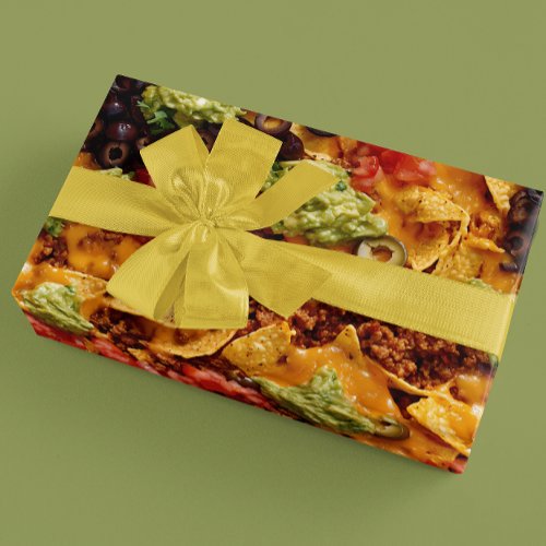 Realistic Nacho Mexican food Wrapping Paper