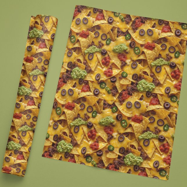 Realistic Nacho Mexican food Wrapping Paper (Creator Uploaded)