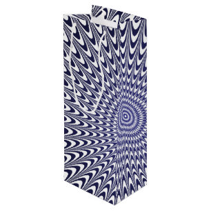 Realistic Optical Illusion Wine Gift Bag   Trippy 