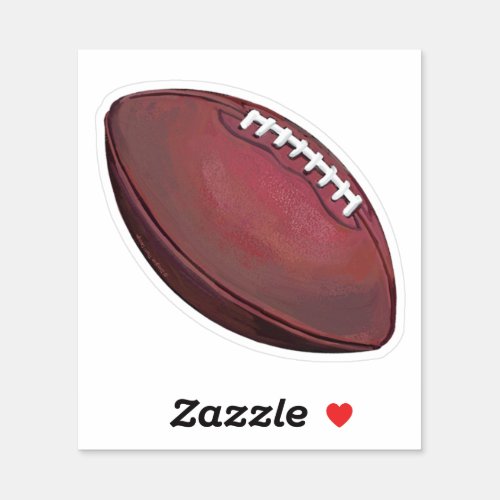 Realistic Painted Football Sticker