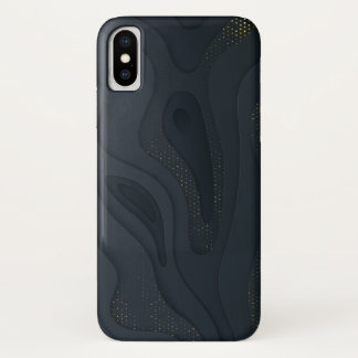 Realistic papercut decoration textured with wavy l iPhone x case
