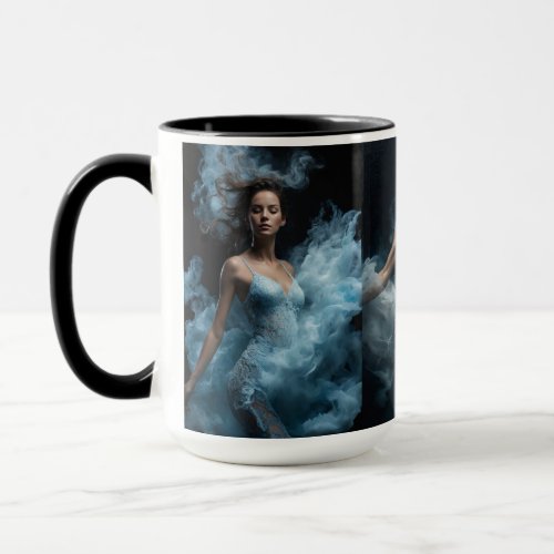 Realistic photography picture edition design mug mug