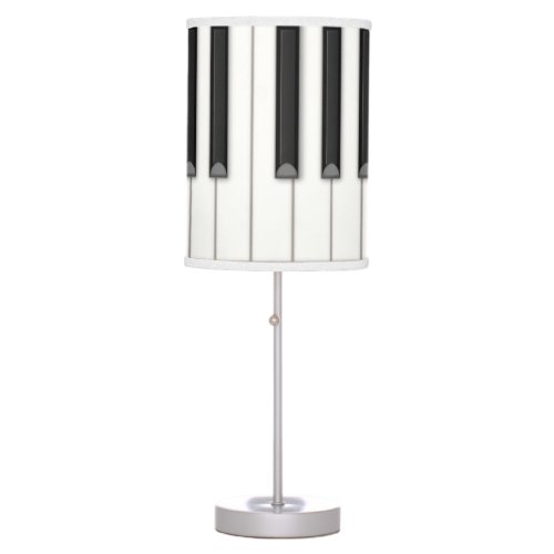 Realistic Piano Keys Personalizable Music Table Lamp
