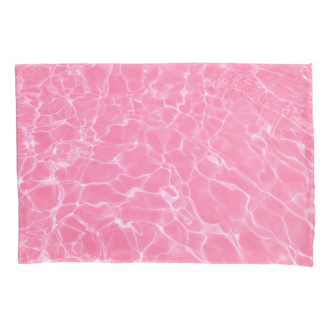 Realistic Pink Water Pattern Pillow Case (Front-Left)