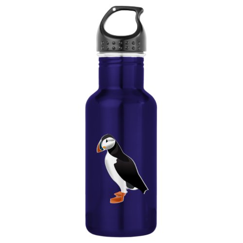 Realistic Puffin Bird Water Bottle