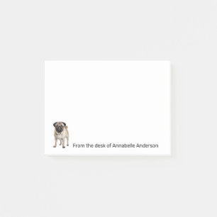 Realistic Pug Personalize Notes