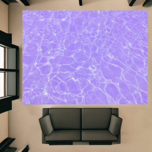 Realistic Purple Water Pattern Rug