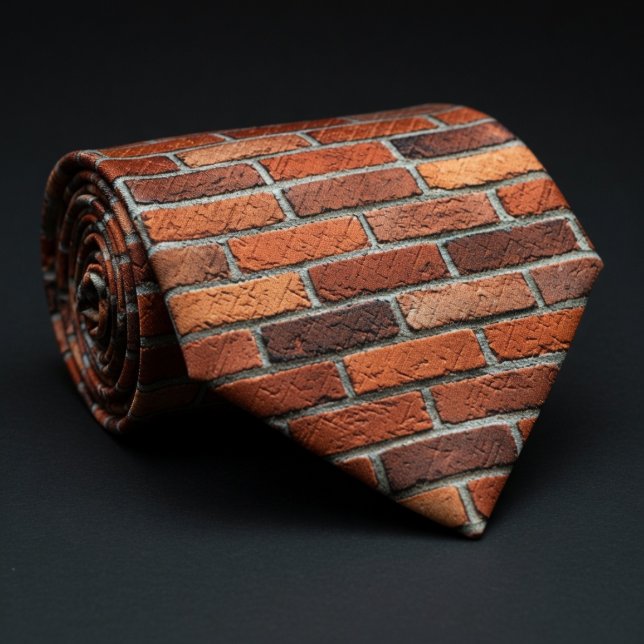 Realistic Red Brick Wall Neck Tie (Creator Uploaded)