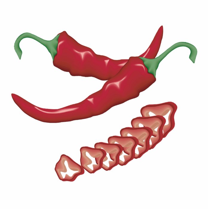 realistic red hot chili peppers graphic food desig acrylic cut outs