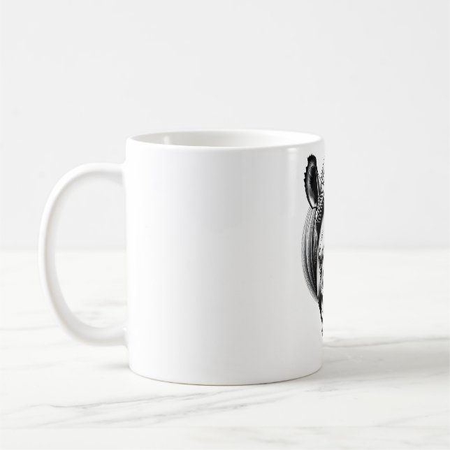 Realistic Rhino Head T-Shirt Coffee Mug (Left)