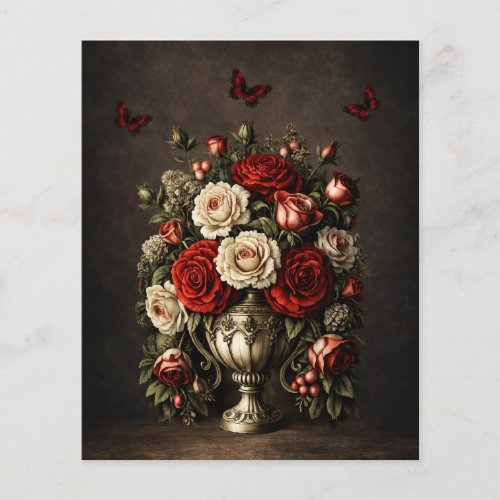 Realistic Rustic Florals & Butterflies Scrapbook
